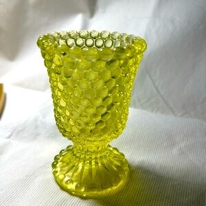 Fenton Style Hobnail Bud Vase